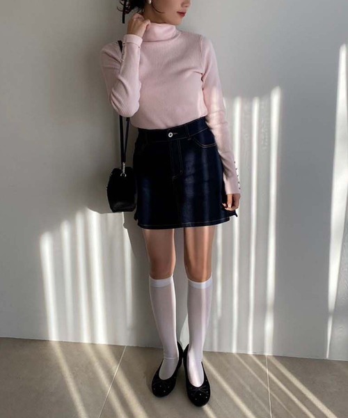 one after another NICE CLAUP(ワンアフターアナザーナイスクラップ)の「ヒールアップバレーシューズ(バレエシューズ・レディース・アイボリー/ブラック・LL/L/S/M)」の13枚目の写真