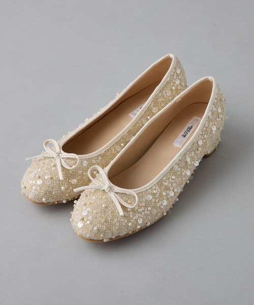 one after another NICE CLAUP(ワンアフターアナザーナイスクラップ)の「ヒールアップバレーシューズ(バレエシューズ・レディース・アイボリー/ブラック・LL/L/S/M)」の16枚目の写真