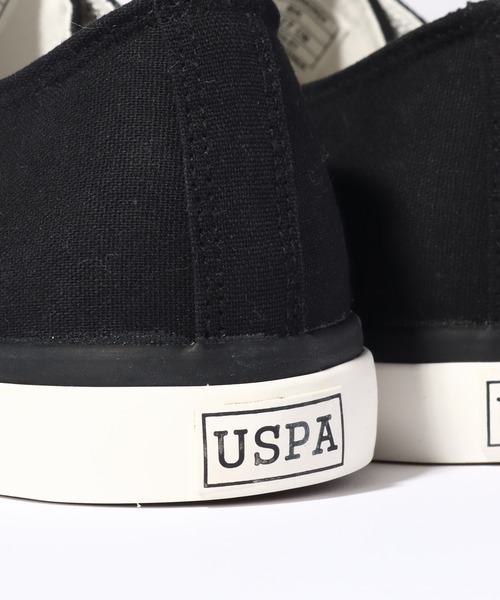U.S. POLO ASSN.（ユーエスポロアッスン）の「【U.S. POLO ASSN./ユーエスポロアッスン】ワンポイントポニー刺繍 キャンバス ローカットスニーカー（スニーカー・レディース・ホワイト/ベージュ/ブラック・25.0cm/24.5cm/24.0cm/23.5cm/23.0cm/22.5cm/27.0cm/26.5cm/26.0cm/25.5cm）」の9枚目の写真