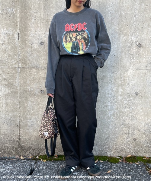GOOD ROCK SPEED（グッドロックスピード）の「[GOOD ROCK SPEED/グッドロックスピード] 別注 AC/DC ロゴプリントロンT（Tシャツ/カットソー・レディース・ブラック・S/M/L）」の10枚目の写真