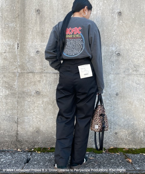 GOOD ROCK SPEED（グッドロックスピード）の「[GOOD ROCK SPEED/グッドロックスピード] 別注 AC/DC ロゴプリントロンT（Tシャツ/カットソー・レディース・ブラック・S/M/L）」の3枚目の写真