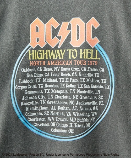 別注 AC/DC Logo印花長袖T恤