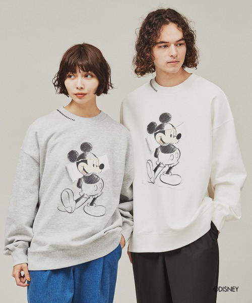 Disney（ディズニー）の「◆ディズニー カプセルコレクション ミッキーマウスデザイン スウェット（スウェット・レディース・ブラック系/ホワイト系1/ライトグレー系6/ブラック/ホワイト/グレー系4・02/01/03）」の22枚目の写真