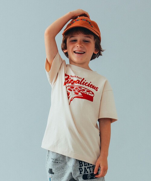 こども ビームス(コドモビームス)の「こども ビームス × HANDTEX / 別注 スーベニア Tシャツ 24(100~160cm)(Tシャツ/カットソー・キッズ・ベージュ/ホワイト/グレー・160/150/130/110/100/120/140)」の10枚目の写真