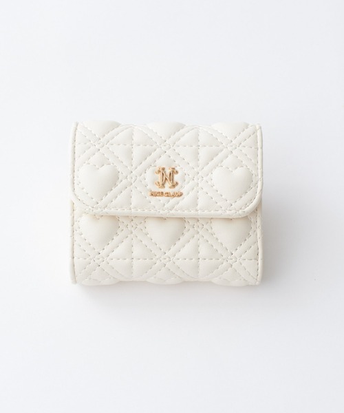 one after another NICE CLAUP（ワンアフターアナザーナイスクラップ）の「ハートキルティングウォレット（財布・レディース・アイボリー/ブラック/ベージュ系その他・ONE SIZE）」の2枚目の写真