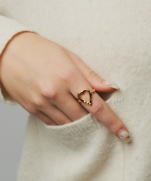 whim（ウィム）の「【NEW】Original Heart Ring（リング・レディース・シルバー/ゴールド・#13/#9）」の6枚目の写真