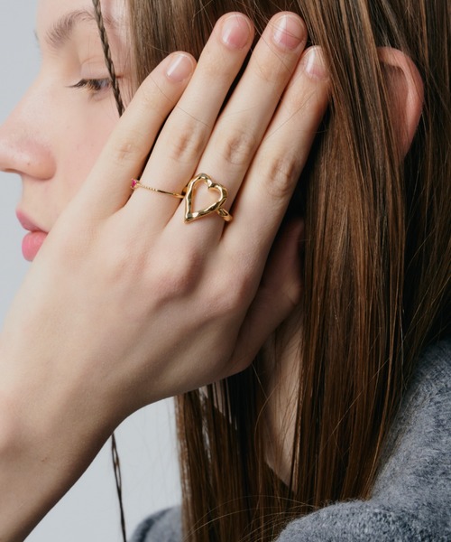 whim（ウィム）の「【NEW】Original Heart Ring（リング・レディース・シルバー/ゴールド・#13/#9）」の9枚目の写真