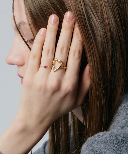 whim（ウィム）の「【NEW】Original Heart Ring（リング・レディース・シルバー/ゴールド・#13/#9）」の10枚目の写真