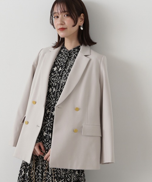 N.(N. Natural Beauty Basic)(エヌエヌナチュラルビューティーベーシック)の「【S Size Line】◆ダブルブレストテーラードジャケット(テーラードジャケット・レディース・ナチュラル/グレー/ネイビー・SMALL/MEDIUM)」の18枚目の写真