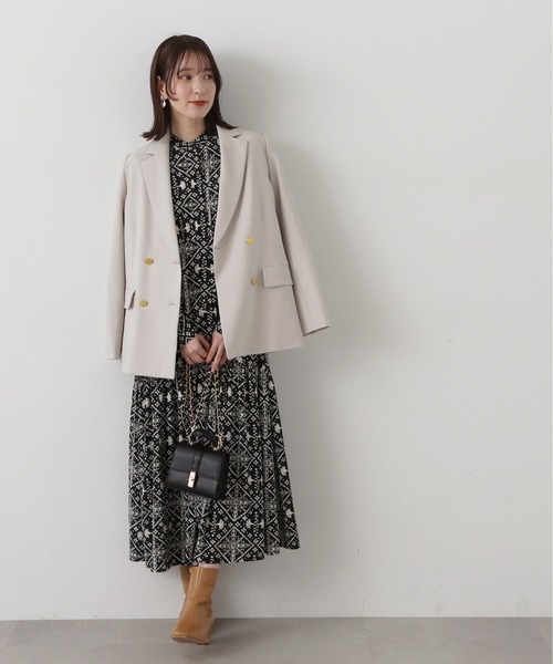 N.(N. Natural Beauty Basic)(エヌエヌナチュラルビューティーベーシック)の「【S Size Line】◆ダブルブレストテーラードジャケット(テーラードジャケット・レディース・ナチュラル/グレー/ネイビー・SMALL/MEDIUM)」の20枚目の写真