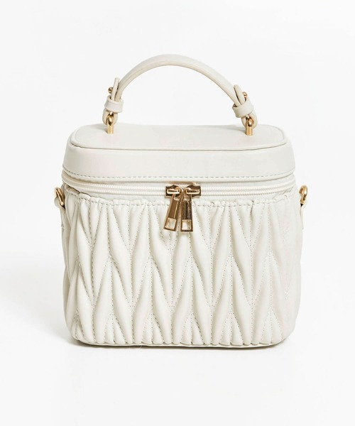 NOELA（ノエラ）の「キルティングバニティバッグ（ショルダーバッグ・レディース・オフホワイト/イエロー/ベージュ・フリー）」の2枚目の写真