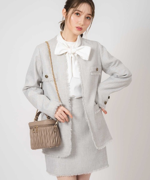 NOELA（ノエラ）の「キルティングバニティバッグ（ショルダーバッグ・レディース・オフホワイト/イエロー/ベージュ・フリー）」の9枚目の写真