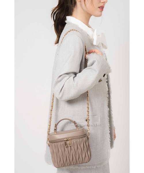 NOELA（ノエラ）の「キルティングバニティバッグ（ショルダーバッグ・レディース・オフホワイト/イエロー/ベージュ・フリー）」の10枚目の写真