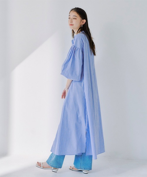 titivate（ティティベイト）の「ベーシックシャツワンピース（シャツワンピース・レディース・イエロー系その他/ブルー系その他/オフホワイト・M/S）」の6枚目の写真