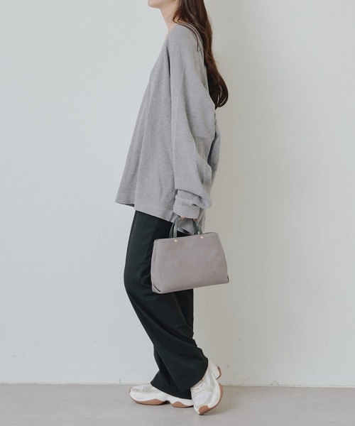 新品　russet ラシット トートバッグ グレー russet（ラシット）の「《SHOPPER》トートバッグ S (CE-1273)（トート