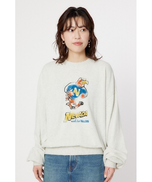 ロデオクラウンズ Vintage likeスウェットトップス アサプロ RODEO CROWNS WIDE BOWL（ロデオクラウンズワイドボウル）の「GO