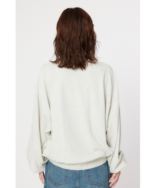 RODEO CROWNS WIDE BOWL（ロデオクラウンズワイドボウル）の「GOヴィンテージライクL/Sトップス（スウェット・レディース・チャコールグレー/グレー×ホワイト/ピンク・FREE）」の13枚目の写真