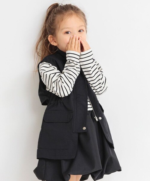 BRANSHES（ブランシェス）の「ナイロンベスト（ベスト・キッズ・オフホワイト/ブラック・S/M/XL/L）」の15枚目の写真