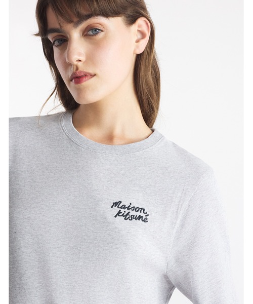 Maison Kitsune（メゾンキツネ）の「MAISON KITSUNE HANDWRITING COMFORT TEE-SHIRT（Tシャツ/カットソー・レディース・ホワイト系その他/ブラック×ホワイト/ブルー系その他/ホワイト×ブラック/セージグリーン/グレー・M/S/XS/XXS/L/XL）」の19枚目の写真