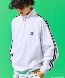 FREAK'S STORE | prince/プリンス prince リラックスフィット ライン 裏毛 ラグランスリーブ ハーフジップスウェット(スウェット)