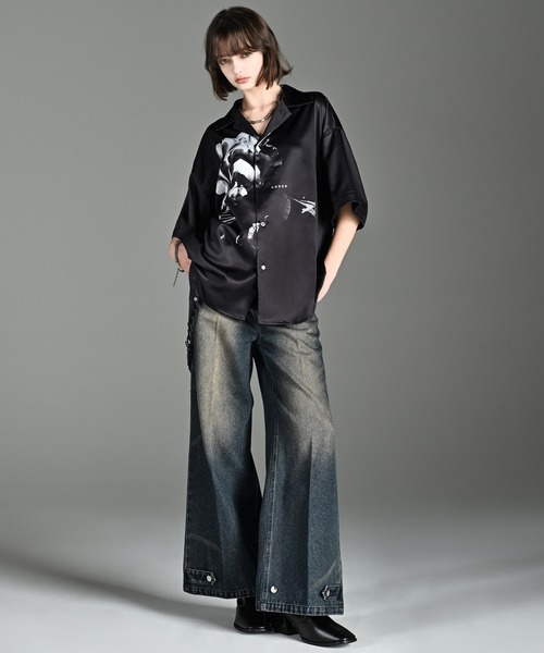 Hellstar グラフィックフーディ＆フレアパンツセット Hellstar グラフィックフーディ＆フレアパンツセット