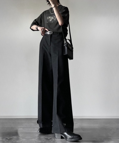 ADRER(アドラー)の「extra quality wide flare pants / エクストラクオリティワイドフレアパンツ(デニムパンツ・メンズ・ブルー/ブラック/ブラック系その他/ブラック系2/ブルー系1/ブラック系1/ブラック系3/ブルー系2・XX-SMALL/X-SMALL/SMALL/MEDIUM/LARGE)」の16枚目の写真