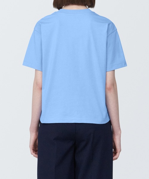 エンフォルド Tシャツ カットソー クルーネック 半袖 38 M 白 青 エンフォルド Tシャツ カットソー クルーネック 半袖 38 M 白 青