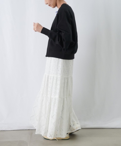 LUCA/LADY LUCK LUCA（ルカ/レディラックルカ）の「LC/LLL カットラグランブルゾン / ドルマンZIPブルゾン 【セットアップ着用可】（ブルゾン・レディース・グレー/ブラック/アイボリー・FREE）」の17枚目の写真