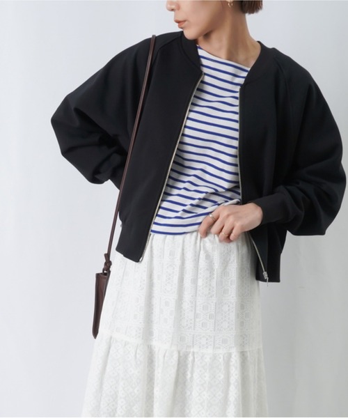 LUCA/LADY LUCK LUCA（ルカ/レディラックルカ）の「LC/LLL カットラグランブルゾン / ドルマンZIPブルゾン 【セットアップ着用可】（ブルゾン・レディース・グレー/ブラック/アイボリー・FREE）」の20枚目の写真