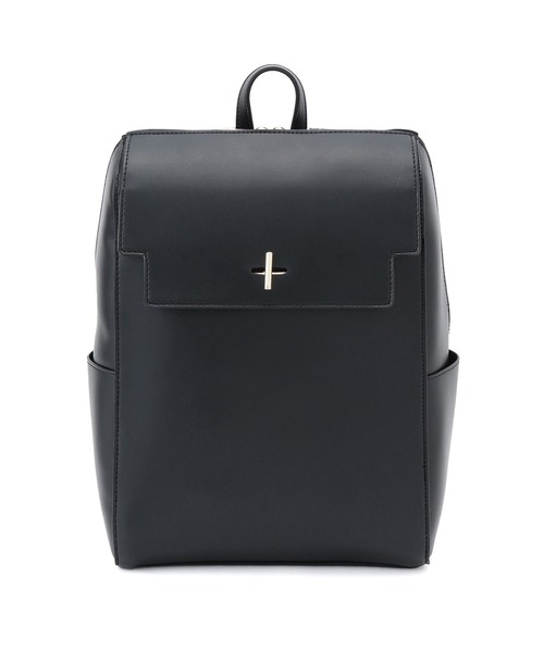 VIS(ビス)の「【A4対応・PC収納OK】6ポケットリュック(バックパック/リュック・レディース・キナリ/ブラック/ベージュ系その他・FREE)」の1枚目の写真