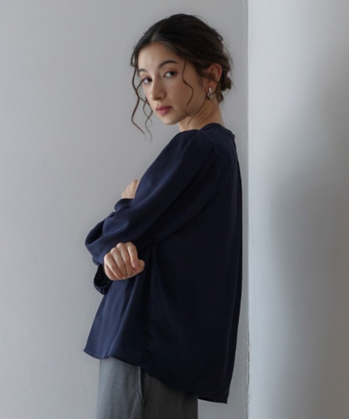 RIRIYANO(リリヤーノ)の「【RIRIYANO パール付きスキッパーブラウス】(シャツ/ブラウス・レディース・オフホワイト/ピンク/ネイビー・X-LARGE/LARGE/MEDIUM)」の20枚目の写真
