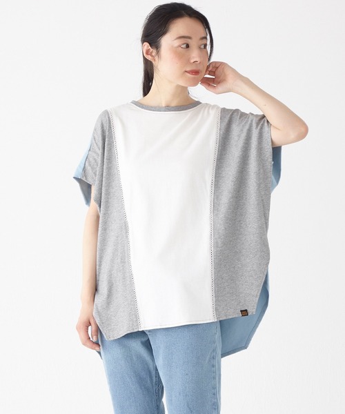 KRIFF MAYER Lady's Collection（クリフメイヤーレディースコレクション）の「ウェットプロテクトレースチュニック（Tシャツ/カットソー・レディース・カラフル/ネイビー/チャコール/オレンジ系その他/グレー/オフホワイト/サックスブルー・LARGE/MEDIUM）」の22枚目の写真