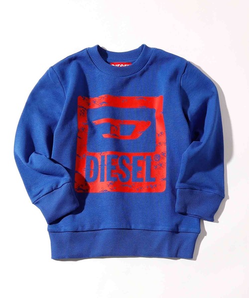 DIESEL KIDS（ディーゼルキッズ）の「DIESEL（ディーゼル）Kids & Junior ブランドロゴ長袖スウェットプルオーバー（スウェット・キッズ・ブルー/ブラック/イエロー・4Y/6Y/8Y/10Y/12Y/14Y/16Y）」の2枚目の写真