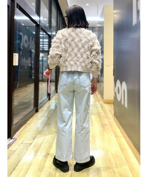 BACK NUMBER（バックナンバー）の「【BACK NUMBER】脇フリンジワイドパンツ（デニムパンツ・レディース・ライトインディゴブルー・M/L/S）」の11枚目の写真