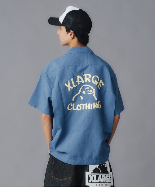 XLARGE（エクストララージ）の「DRAWING OG S/S WORK SHIRT（シャツ/ブラウス・メンズ・ブラック/グリーン/ネイビー/ベージュ・M/S/L/XL）」の14枚目の写真