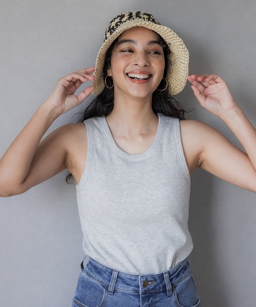 coca（coca）（コカ）の「【WEB限定セール】ワイヤー入りクロシェハット（ハット・レディース・アイボリー/ブラック・ONE SIZE）」の9枚目の写真