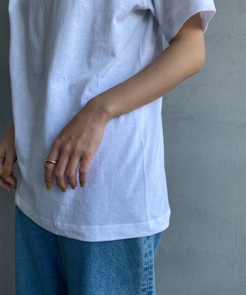 HANES（ヘインズ）の「【WEB限定】[HANES/ヘインズ] ショートスリーブ モックネックTシャツ（Tシャツ/カットソー・レディース・ホワイト/チャコールグレー/ブラック・S/M）」の20枚目の写真