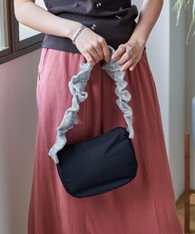 Casselini× FREAK'S STORE/キャセリーニ 別注ラメ フリル ラウンド ショルダーバッグ