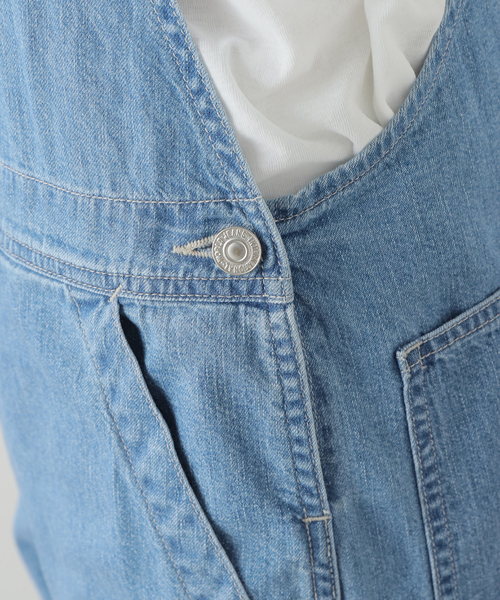 FRAMeWORK(フレームワーク)の「DENIM DELIGHT/デニムデライト デニムオーバーオール(サロペット/オーバーオール・レディース・ブルー・MEDIUM/SMALL)」の6枚目の写真