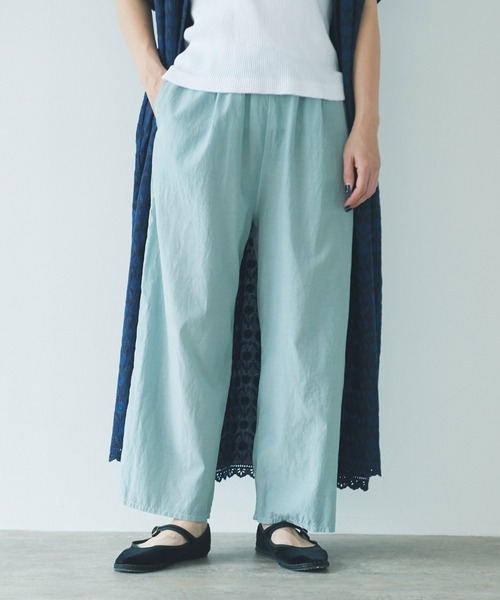 yuni（ユニ ）の「コットンキュプラ プロダクトダイペチパンツ