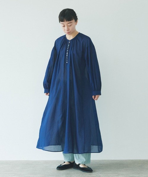 yuni(ユニ )の「コットンキュプラ プロダクトダイペチパンツ 1701PT044241(その他パンツ・レディース・ブルー/サックスブルー/ピンク/ブラウン/ネイビー/ベージュ・FREE)」の12枚目の写真