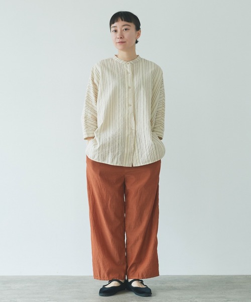 yuni(ユニ )の「コットンキュプラ プロダクトダイペチパンツ 1701PT044241(その他パンツ・レディース・ブルー/サックスブルー/ピンク/ブラウン/ネイビー/ベージュ・FREE)」の13枚目の写真