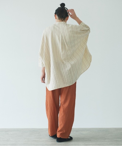 yuni(ユニ )の「コットンキュプラ プロダクトダイペチパンツ 1701PT044241(その他パンツ・レディース・ブルー/サックスブルー/ピンク/ブラウン/ネイビー/ベージュ・FREE)」の15枚目の写真