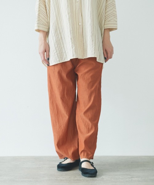 yuni(ユニ )の「コットンキュプラ プロダクトダイペチパンツ 1701PT044241(その他パンツ・レディース・ブルー/サックスブルー/ピンク/ブラウン/ネイビー/ベージュ・FREE)」の16枚目の写真