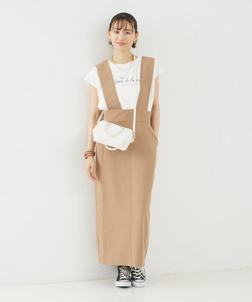 TICCA（ティッカ）の「【TICCA/ティッカ】別注ウォッシュ天竺フレンチロゴTシャツ（Tシャツ/カットソー・レディース・チャコールグレー/ホワイト・フリー）」の20枚目の写真