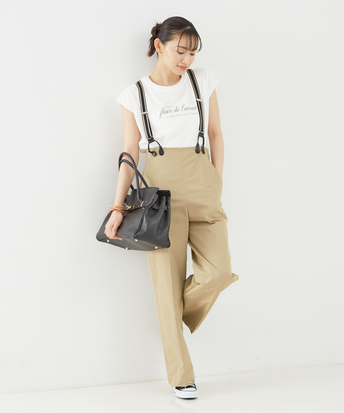 TICCA（ティッカ）の「【TICCA/ティッカ】別注ウォッシュ天竺フレンチロゴTシャツ（Tシャツ/カットソー・レディース・チャコールグレー/ホワイト・フリー）」の10枚目の写真