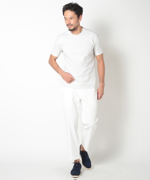 【ACTIVE TAILOR】COOL TOUCH シルケットスムースクルーネックT<接触冷感>（Tシャツ/カットソー）｜MEN'S BIGI（メンズビギ） pattayablatt.com