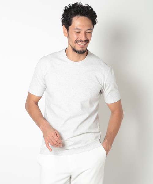 【ACTIVE TAILOR】COOL TOUCH シルケットスムースクルーネックT<接触冷感>（Tシャツ/カットソー）｜MEN'S BIGI（メンズビギ） pattayablatt.com