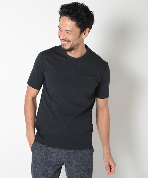 【ACTIVE TAILOR】COOL TOUCH シルケットスムースクルーネックT<接触冷感>（Tシャツ/カットソー）｜MEN'S BIGI（メンズビギ） pattayablatt.com