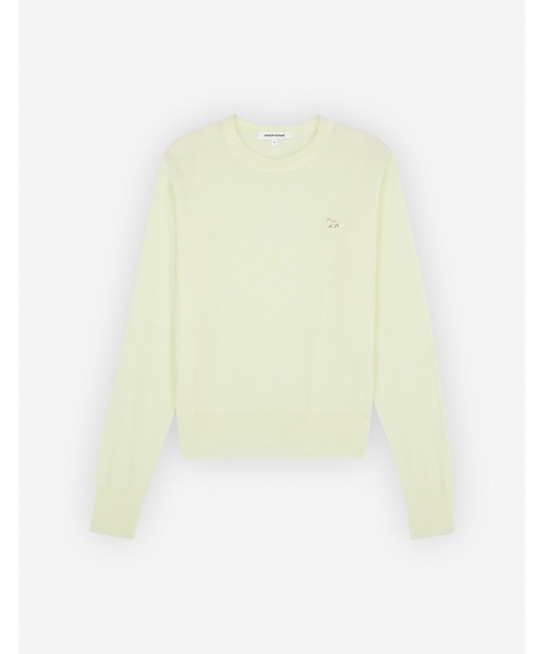 Maison Kitsune(メゾンキツネ)の「BABY FOX PATCH REGULAR JUMPER(ニット/セーター・レディース・ネイビー系/ピンク/グレー/イエロー系/ベビーピンク/アイボリー・XS/S/M/L)」の4枚目の写真